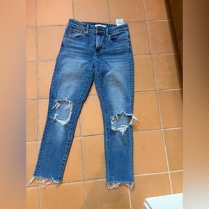 Levi's Women's Straight Leg Blue Jeans - 25